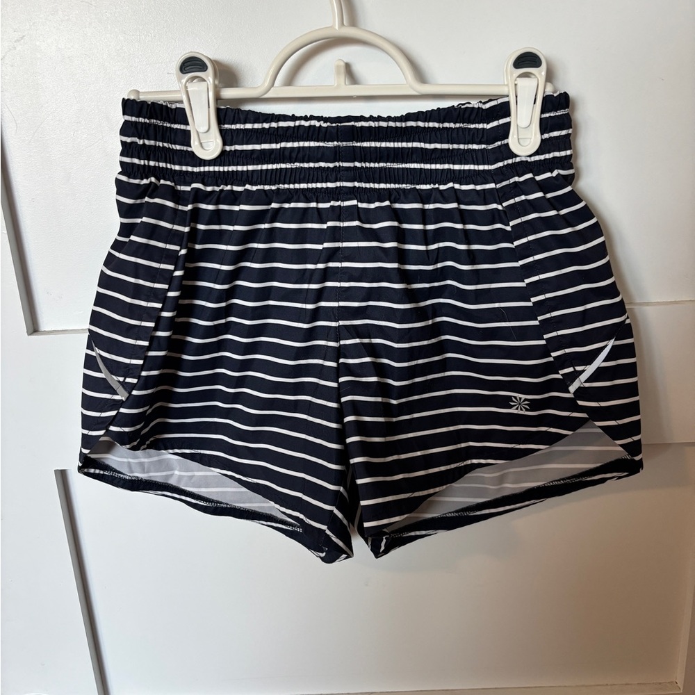 XXS Athleta Striped Navy Women's Athletic Shorts